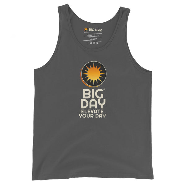 Men's BIG DAY Vertical Tank Top - Asphalt Front