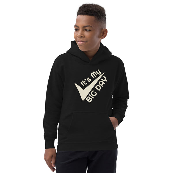 Boys and Girls Celebration Wear - Model Wearing Hoodie