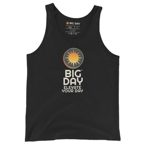 Men's BIG DAY Vertical Tank Top - Black Front