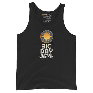 Women's BIG DAY Vertical Tank Top - Black Front