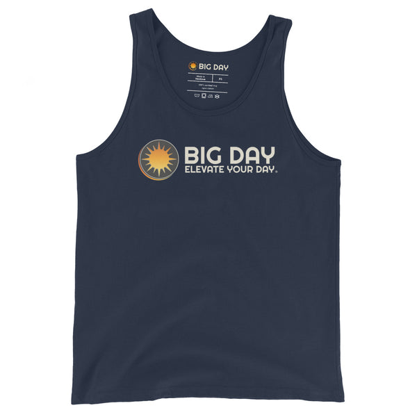 Women's BIG DAY Horizontal Tank Top - Navy Front
