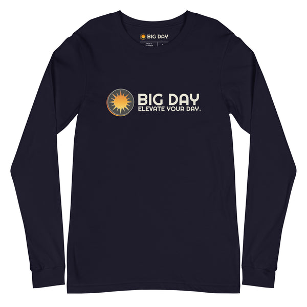 Men's BIG DAY Horizontal Long Sleeve - Navy Front