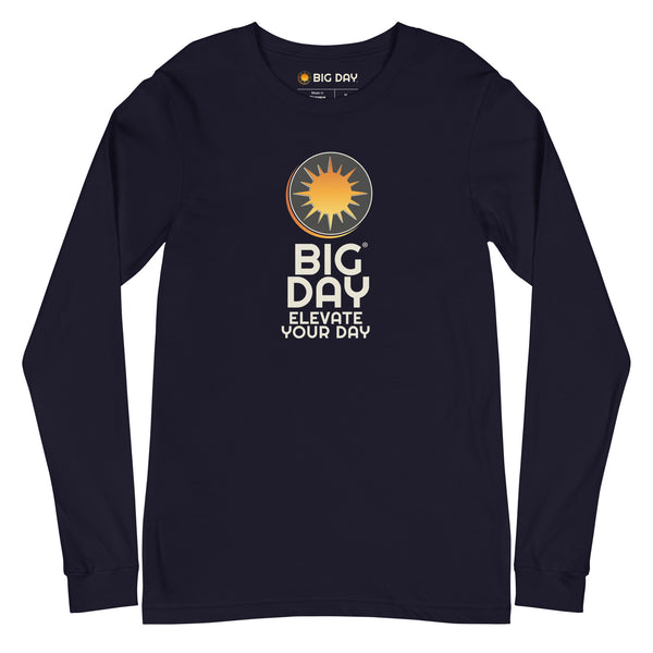 Men's BIG DAY Vertical Long Sleeve - Navy Front