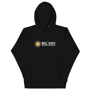 Men's BIG DAY Horizontal Hoodie - Black Front