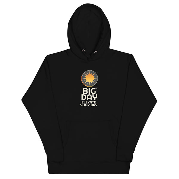 Men's BIG DAY Vertical Hoodie - Black Front