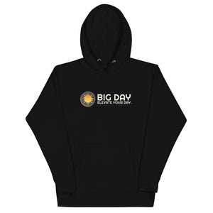 Women's BIG DAY Horizontal Hoodie - Black Front