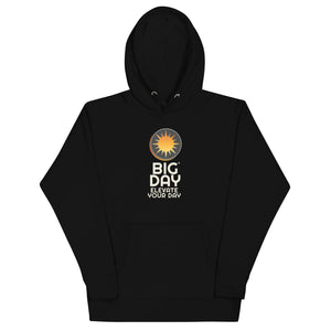 Women's BIG DAY Vertical Hoodie - Black Front