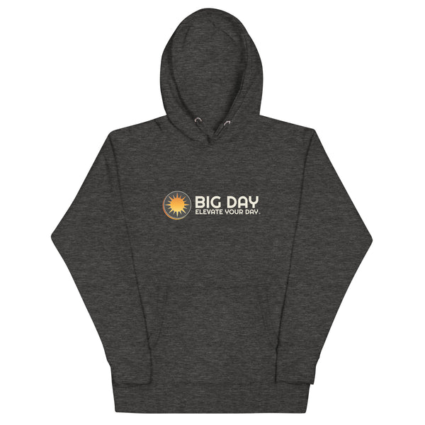 Men's BIG DAY Horizontal Hoodie - Charcoal Heather Front