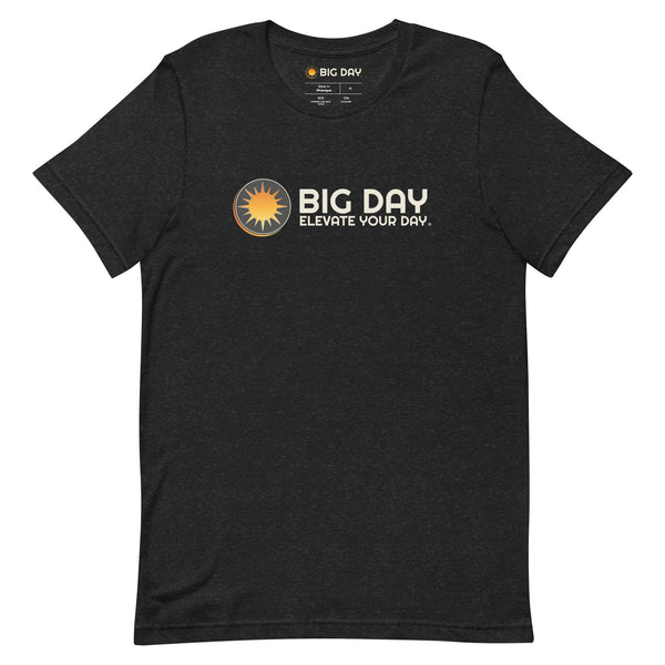 Men's BIG DAY Horizontal T-shirt - Black Heather Front