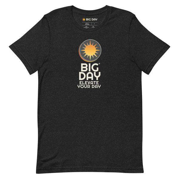 Men's BIG DAY Vertical T-shirt - Black Heather Front