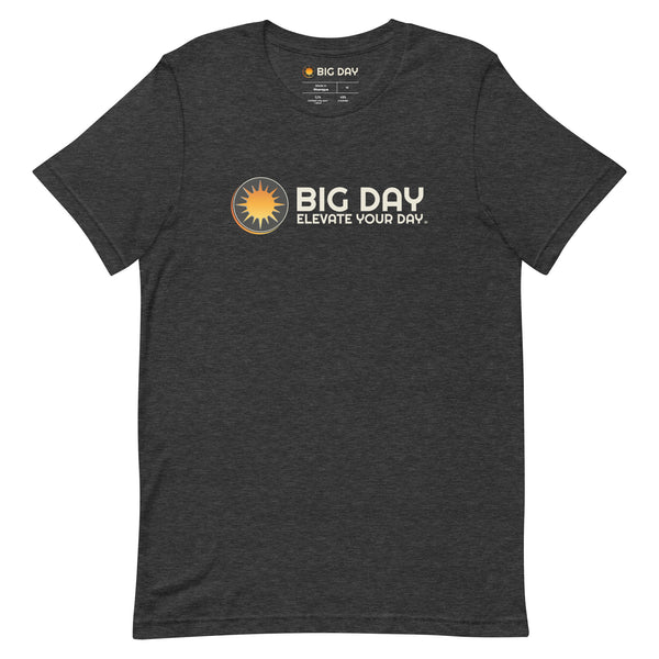 Men's BIG DAY Horizontal T-shirt - Dark Grey Heather Front