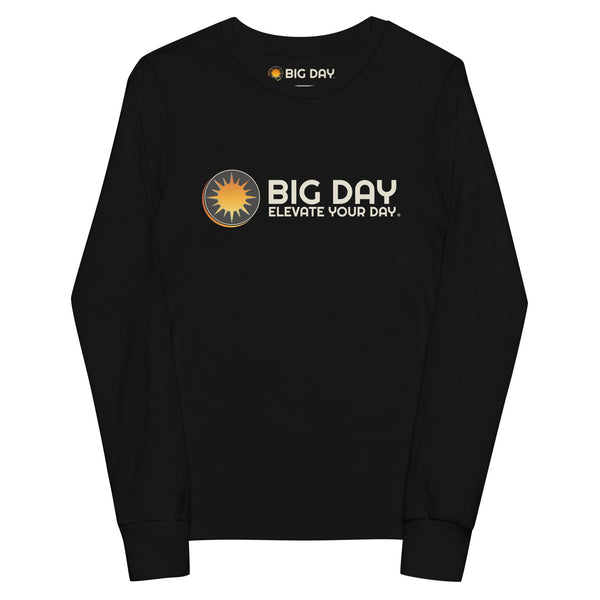 Kids BIG DAY Horizontal Long Sleeve - Black