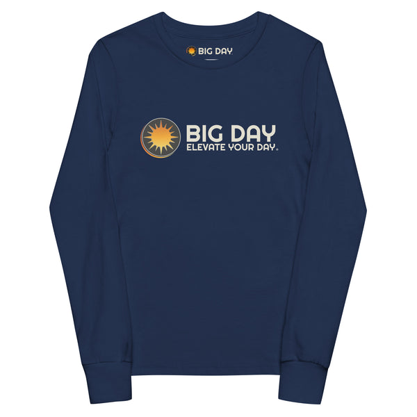 Kids BIG DAY Horizontal Long Sleeve - Navy