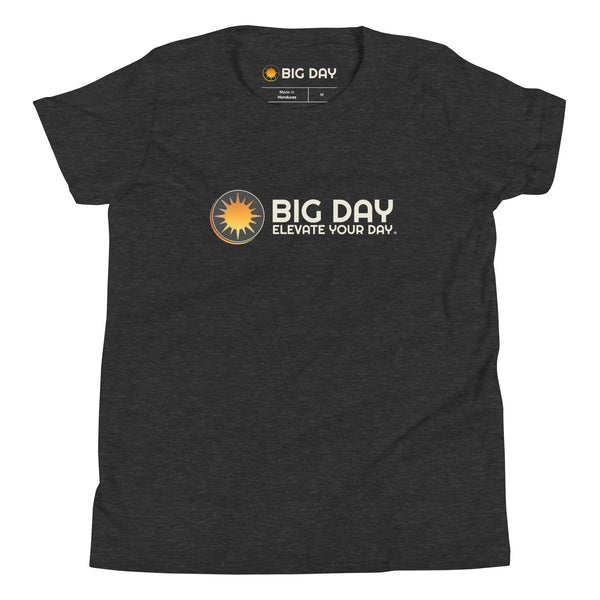 Kids BIG DAY Horizontal T-Shirt - Dark Grey Heather