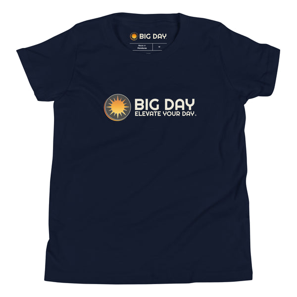 Kids BIG DAY Horizontal T-Shirt - Navy