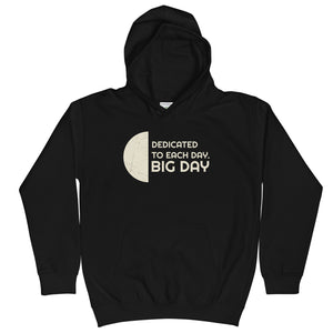Kids Dedicated to Each Day Hoodie - Black Front View