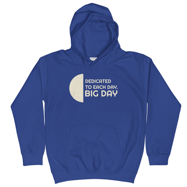 Kids Dedicated to Each Day Hoodie - Blue Front View