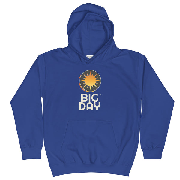 Kids BIG DAY Vertical Hoodie - Blue