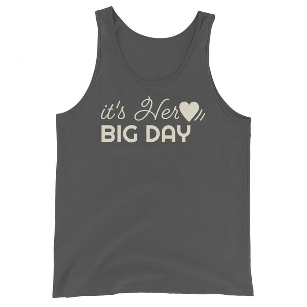 Women's It's Her BIG DAY Tank Top - Asphalt