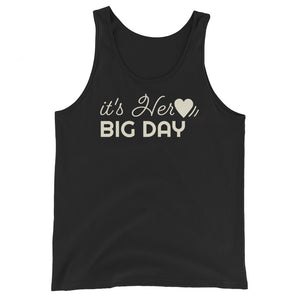 Men's It's Her BIG DAY Tank Top - Black