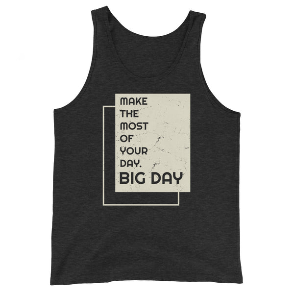 Men's Make The Most Of Your Day Tank Top - Charcoal-black Triblend