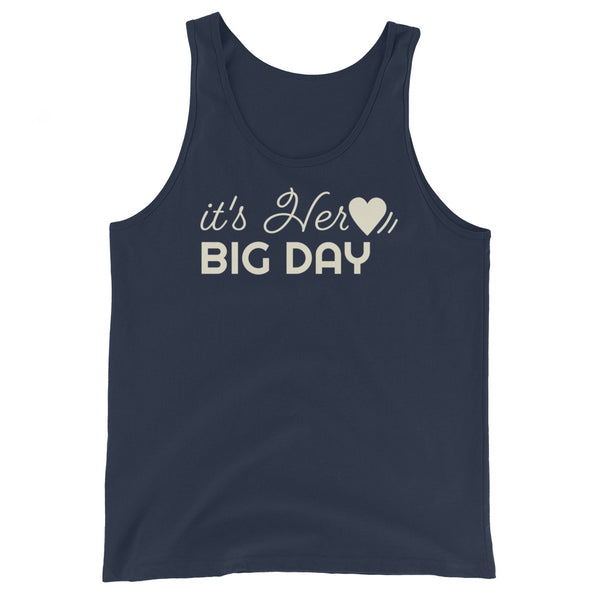 Men's It's Her BIG DAY Tank Top - Navy