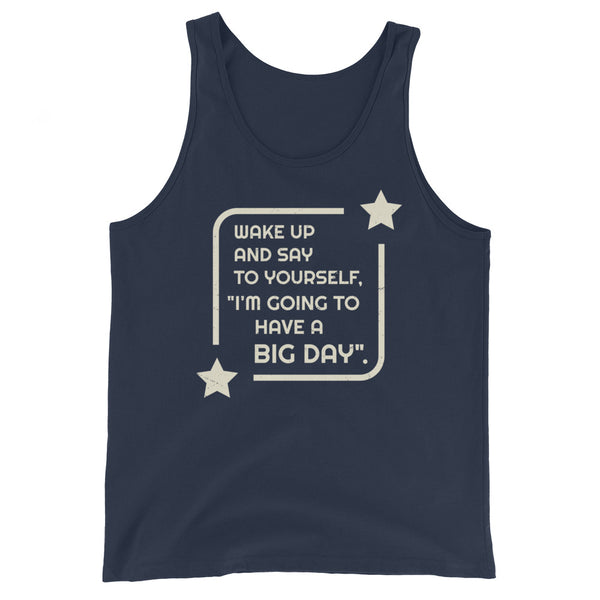 Men's Wake Up And Say To Yourself Tank Top - Navy