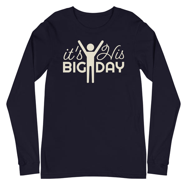 Men's It's His BIG DAY Long Sleeve - Navy