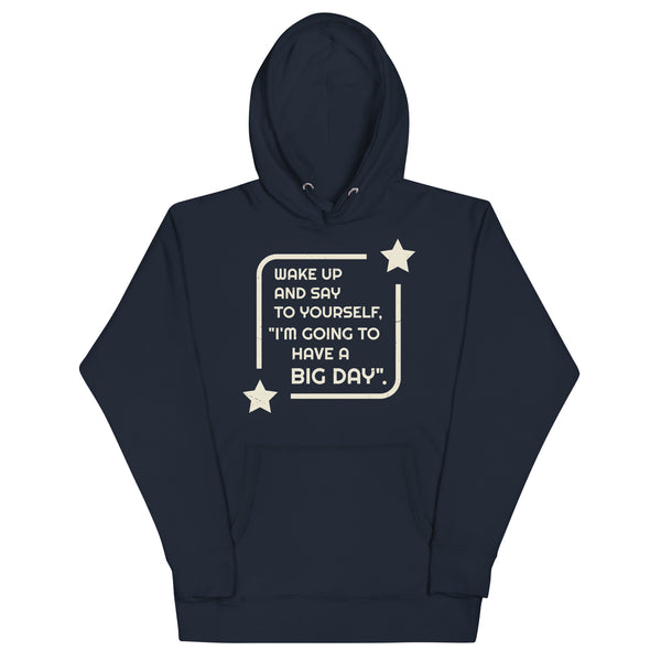 Women's Wake Up And Say To Yourself Hoodie - Navy Blazer