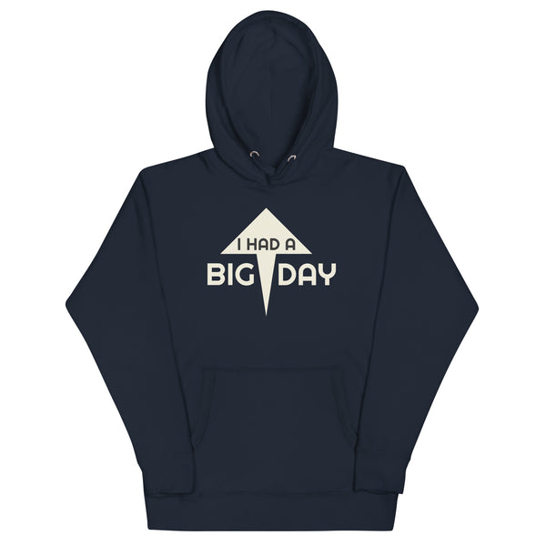 Men's I Had A BIG DAY Hoodie - Navy Blazer Front View