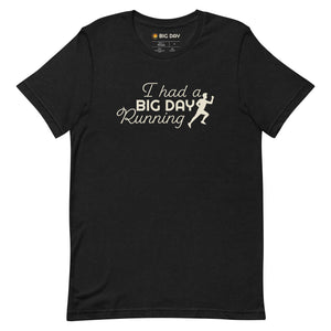Men's Black Heather Running T-Shirt for Milestone Moments