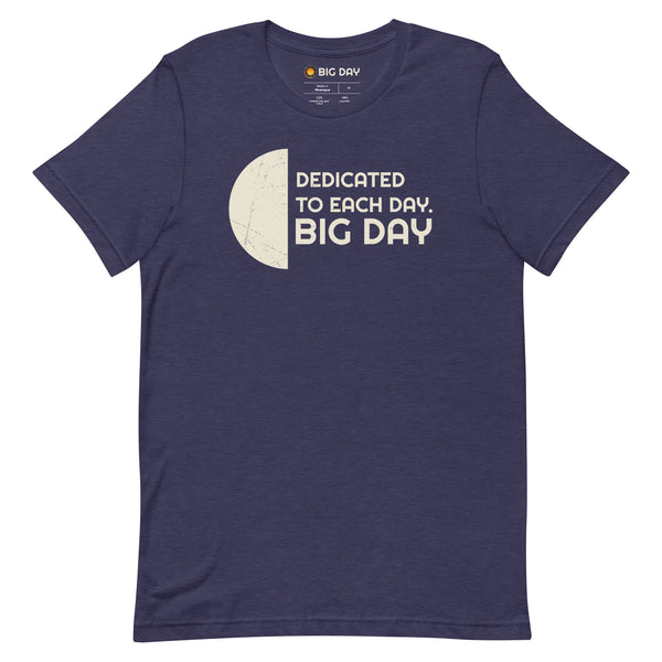 Men's Dedicated To Each Day T-shirt - Heather Midnight Navy