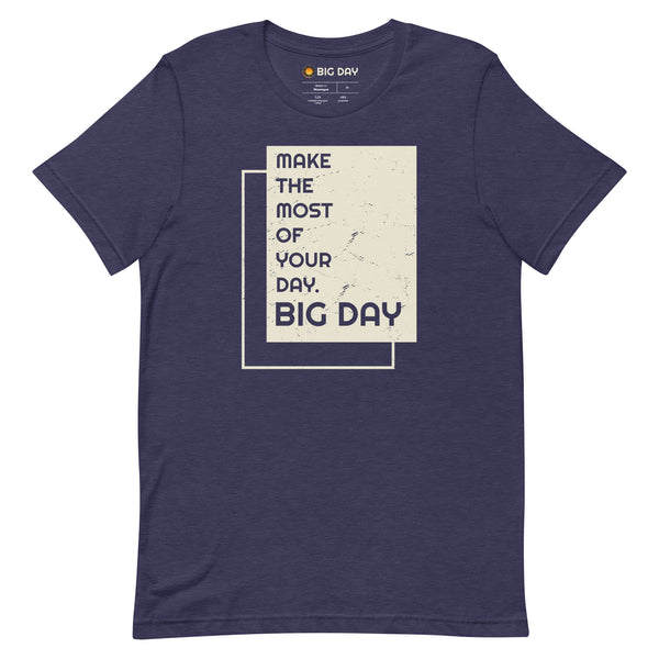 Men's Make The Most of Your Day T-shirt - Heather Midnight Navy