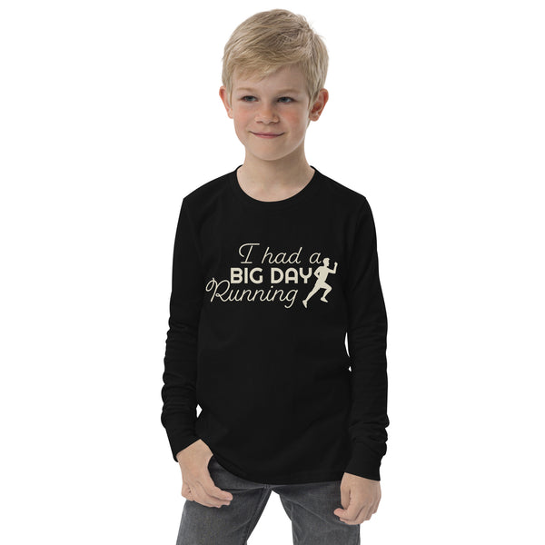 Kids I Had A BIG DAY Running Long Sleeve - lifestyle shot