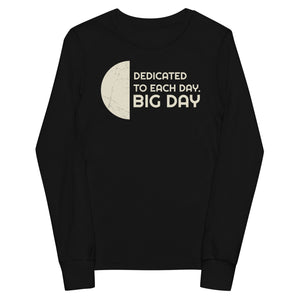 Kids Dedicated to Each Day Long Sleeve - Black Front View