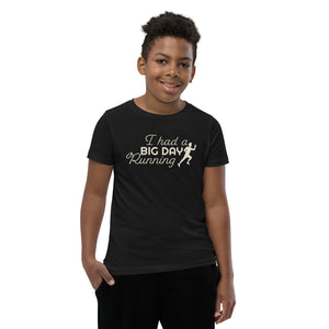 Kids I Had A BIG DAY Running T-Shirt - lifestyle shot