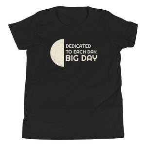 Kids Dedicated To Each Day T-Shirt - Black Front View