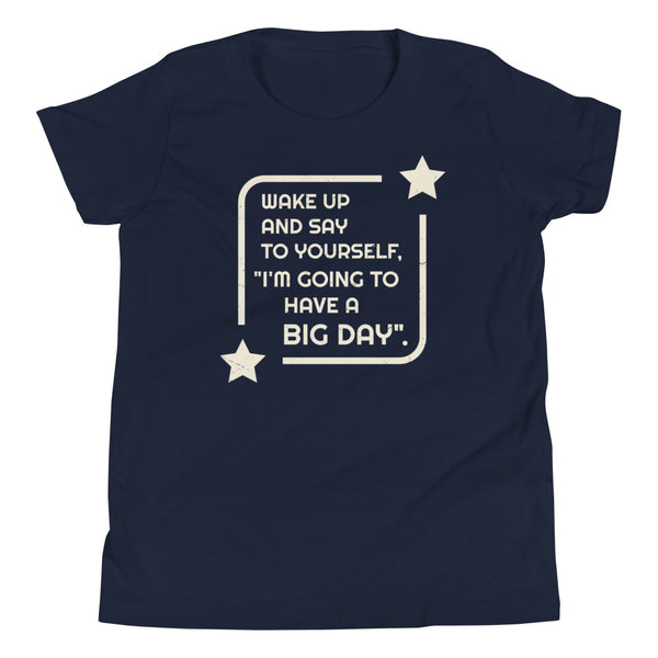 Kids Wake Up And Say To Yourself Tee - Navy